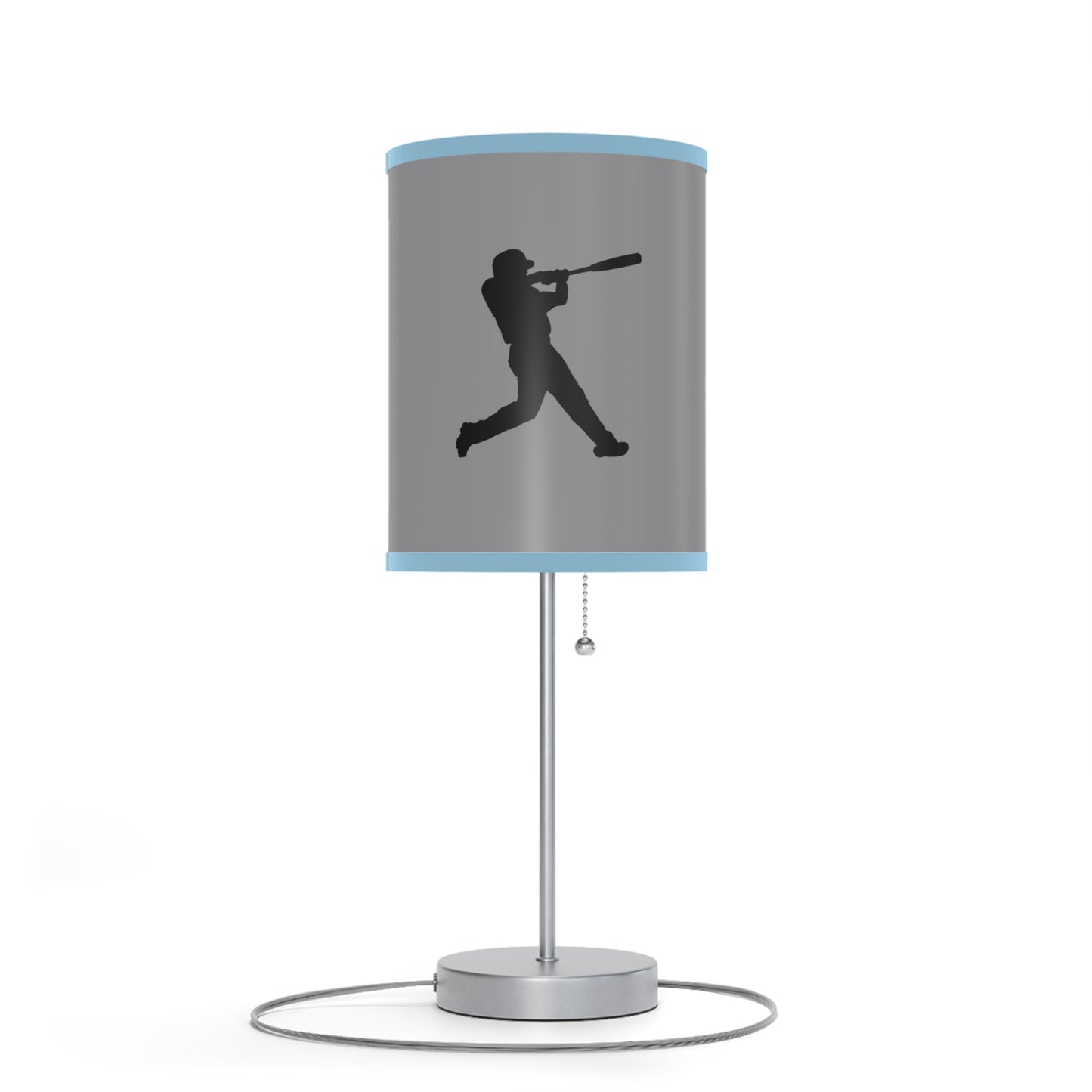 Lamp on a Stand, US|CA plug: Baseball Grey