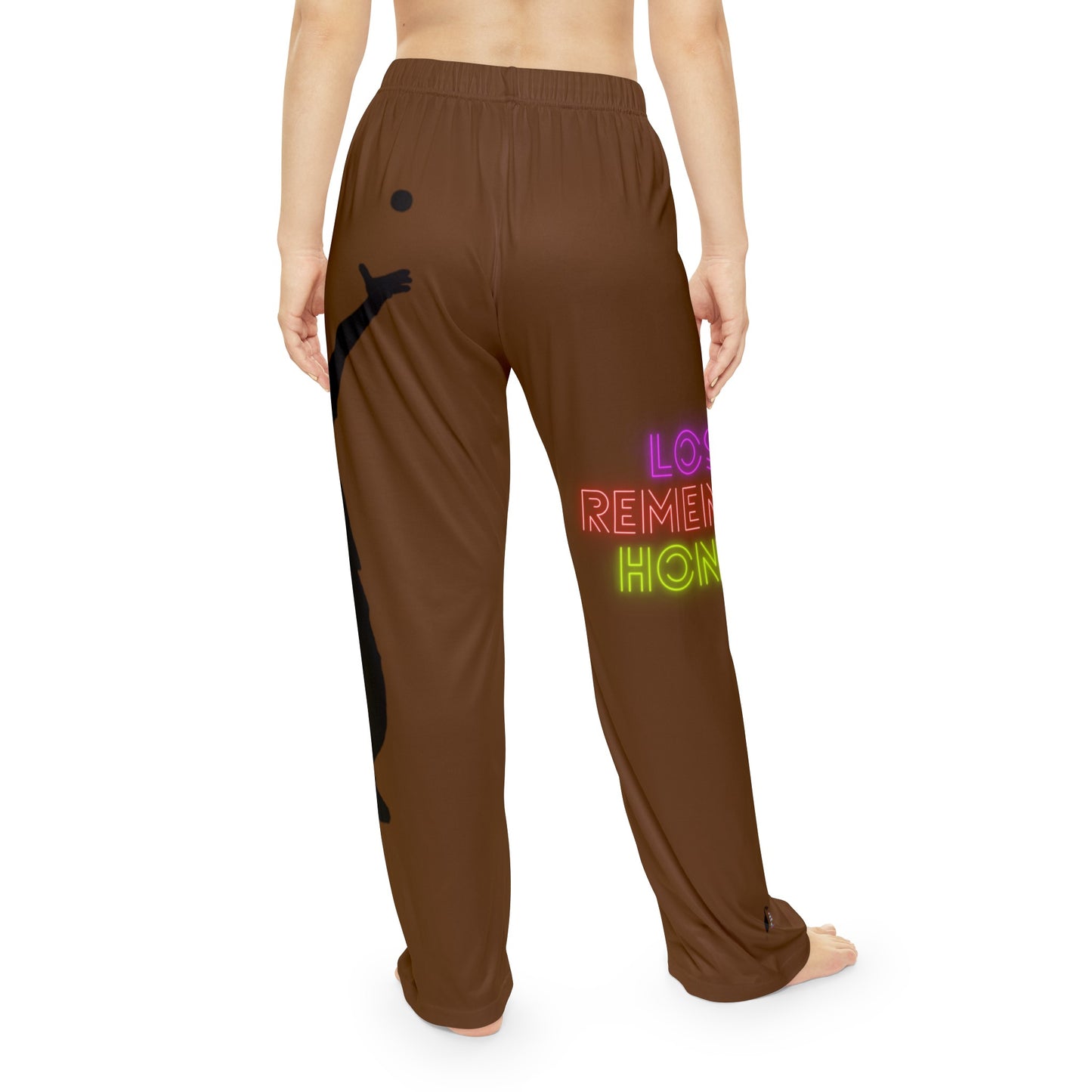 Pambabaeng Pajama Pantalon: Tennis Brown 