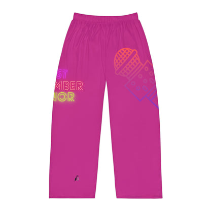 Men's Pajama Pants: Music Pink