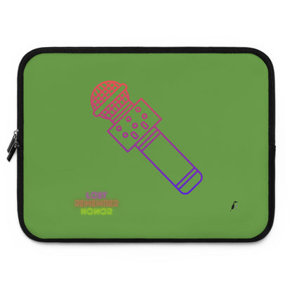 Laptop Sleeve: Music Green