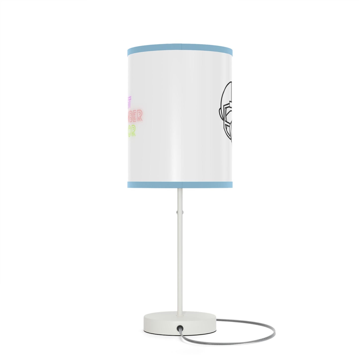 Lamp on a Stand, US|CA plug: Football White