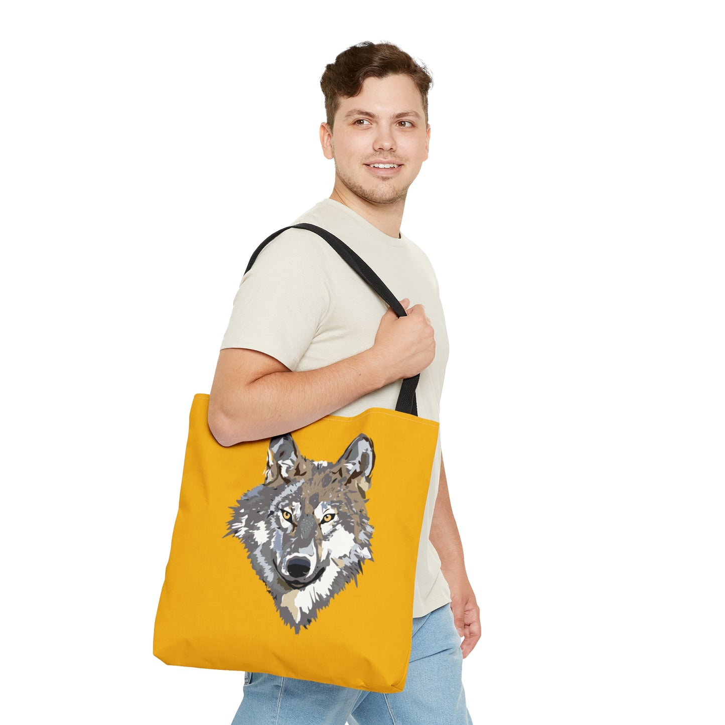 Tote Bag: Wolves Yellow