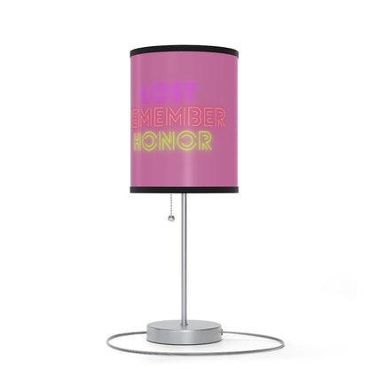 Lamp on a Stand, US|CA plug: Crazy Penguin World Logo Lite Pink