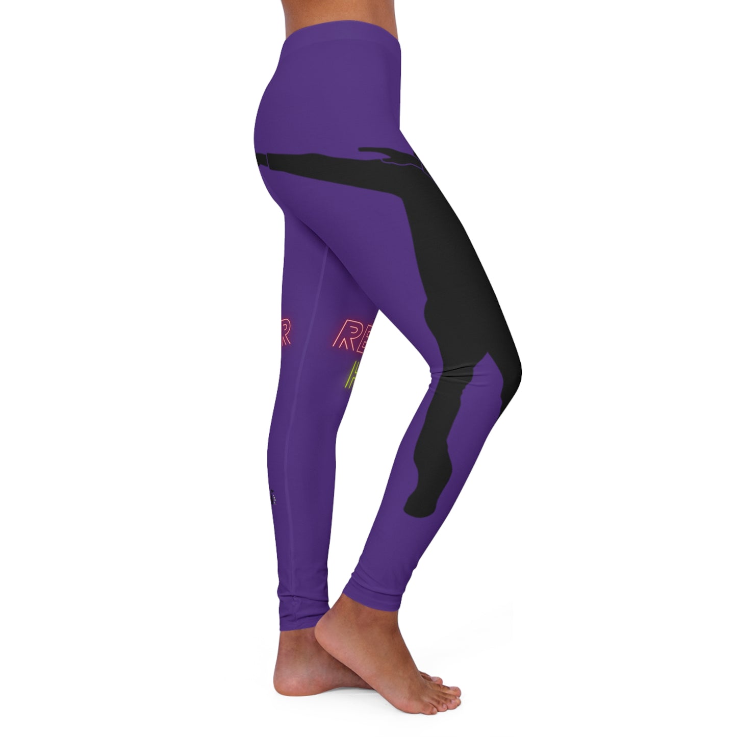 Women's Spandex Leggings: Dance Purple