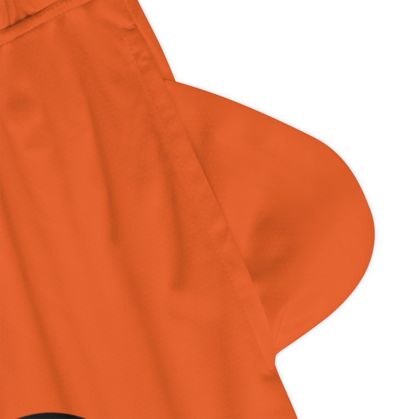 Basketball Rib Shorts: Football Orange