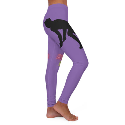 Women's Spandex Leggings: Hockey Lite Purple