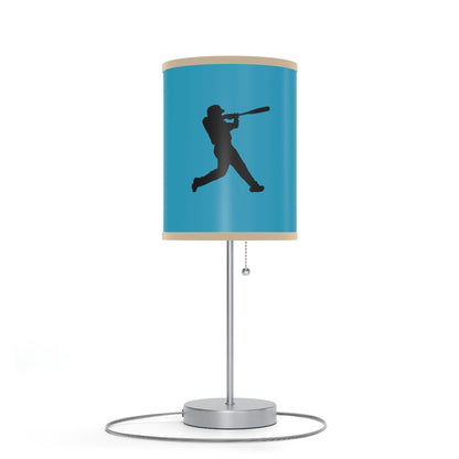 Lamp on a Stand, US|CA plug: Baseball Turquoise