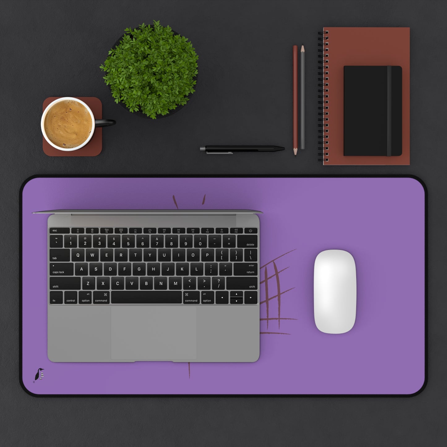 Desk Mat: Volleyball Lite Purple