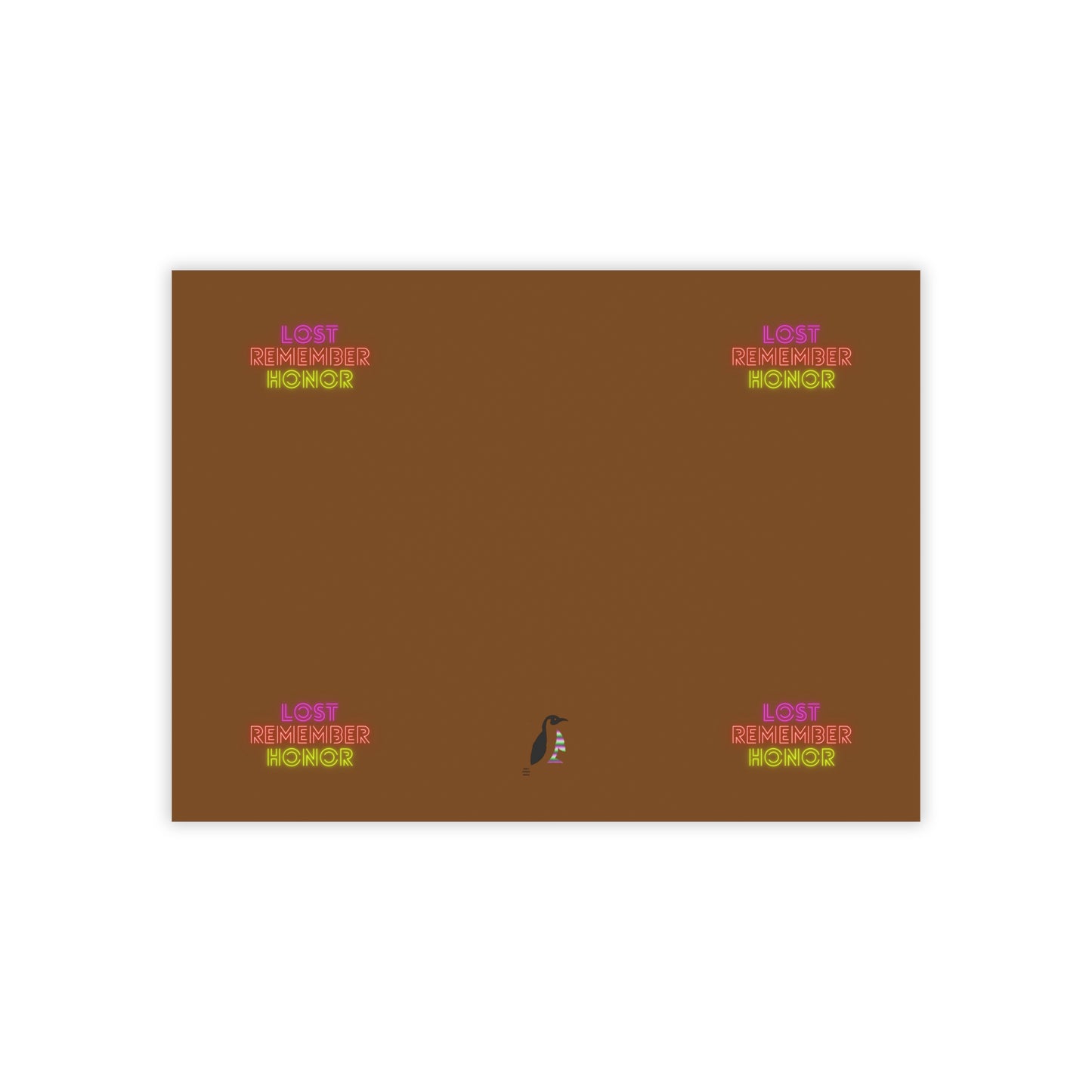 Post-it® Note Pads: Lost Remember Honor Brown