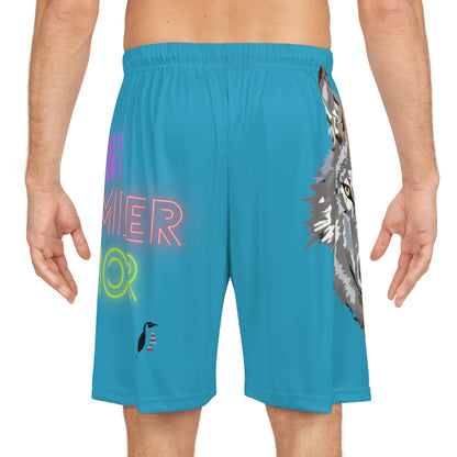 Basketball Shorts: Wolves Turquoise