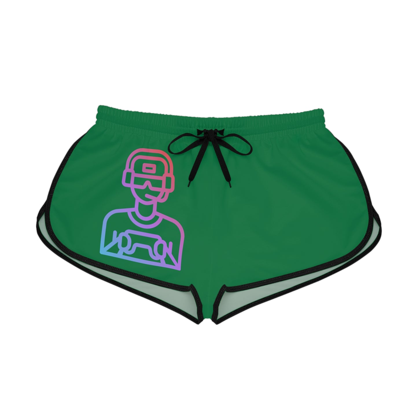 Women's Relaxed Shorts: Gaming Dark Green