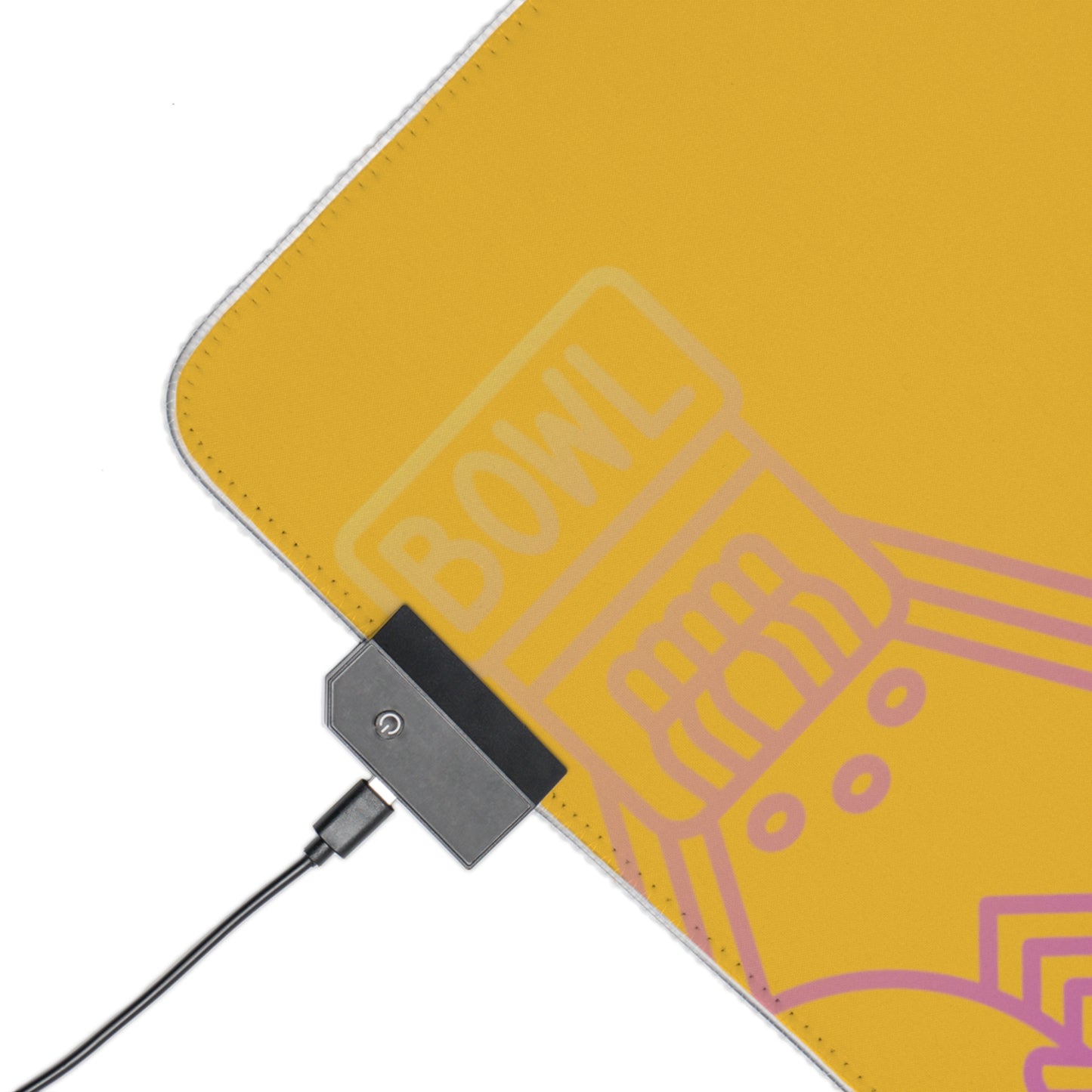 LED Gaming Mouse Pad: Bowling Yellow