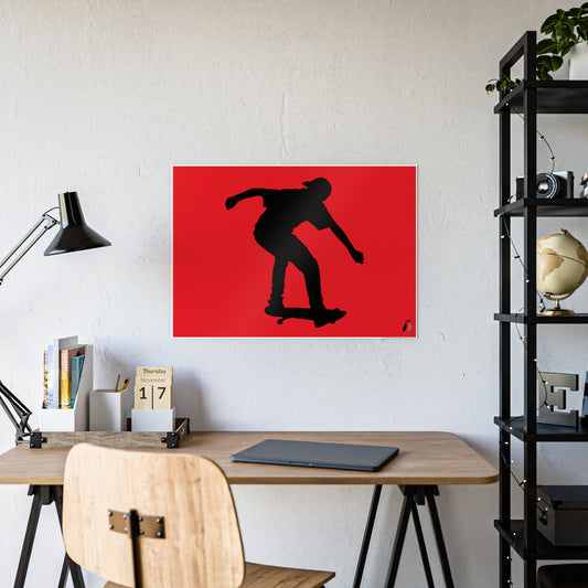 Gloss Posters: Skateboarding Red