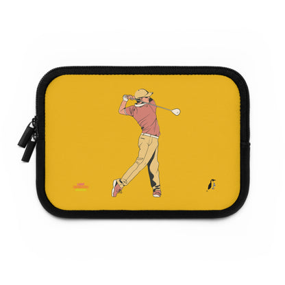 Laptop Sleeve: Golf Yellow