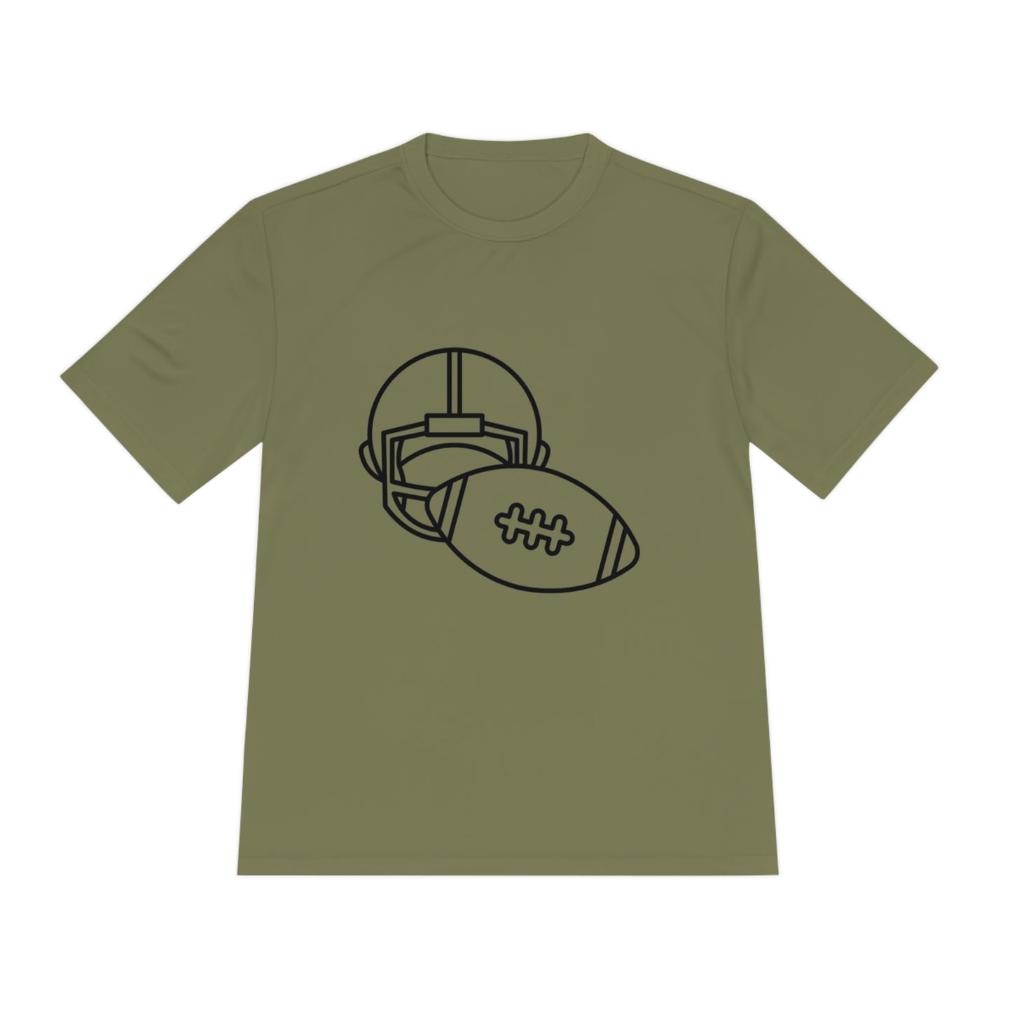 Moisture Wicking Tee: Football #2