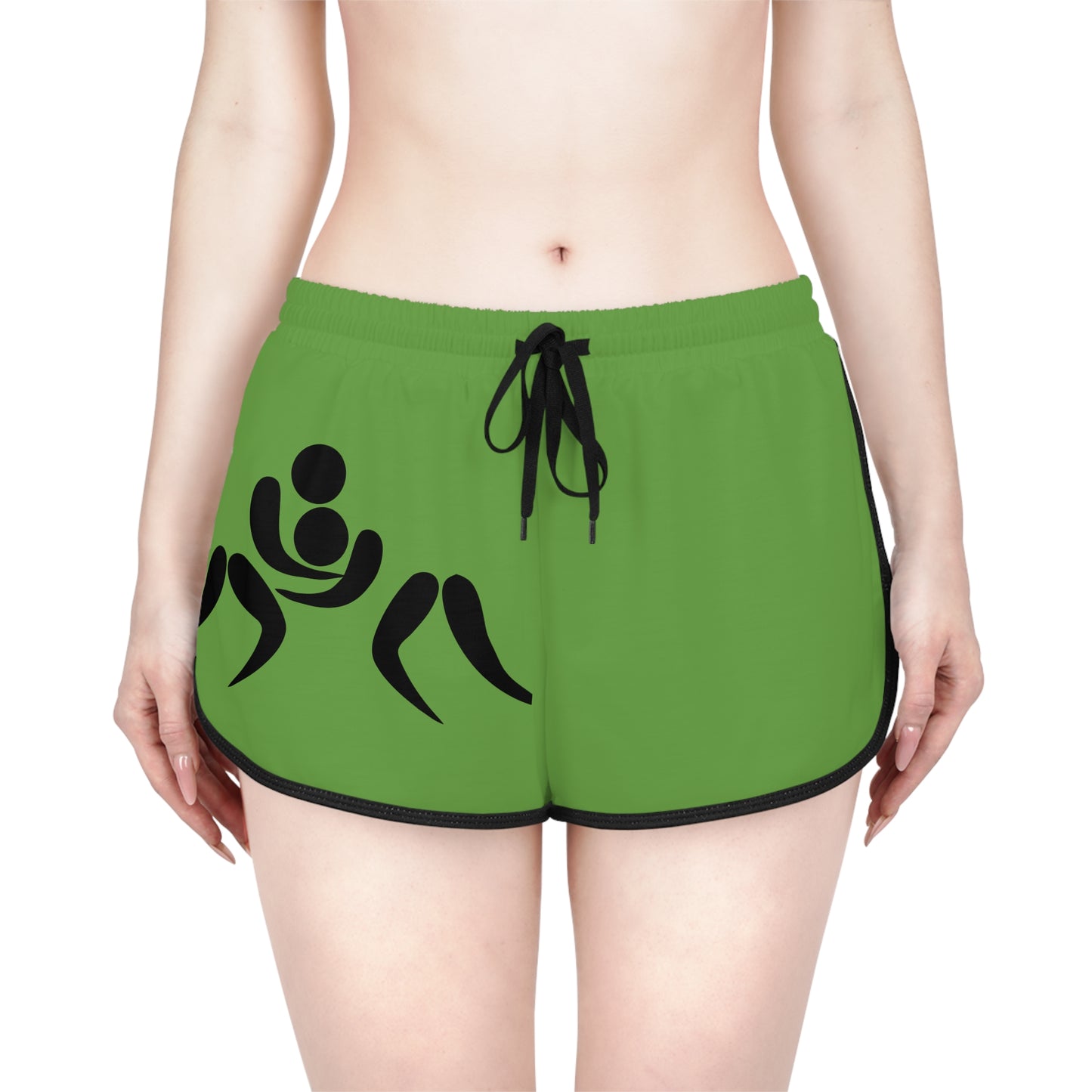 Women's Relaxed Shorts: Wrestling Green