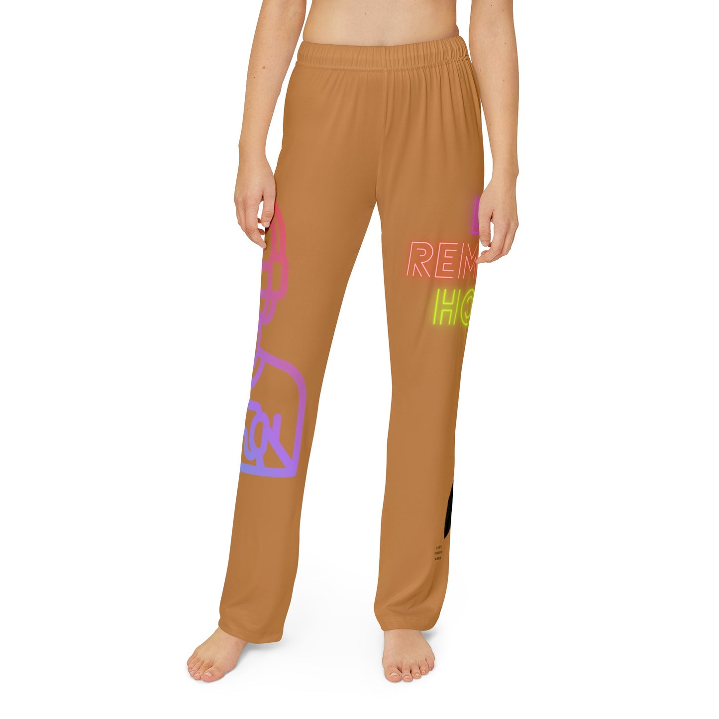 Kids Pajama Pants: Gaming Lite Brown