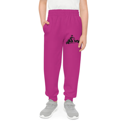 Youth Joggers: Racing Pink