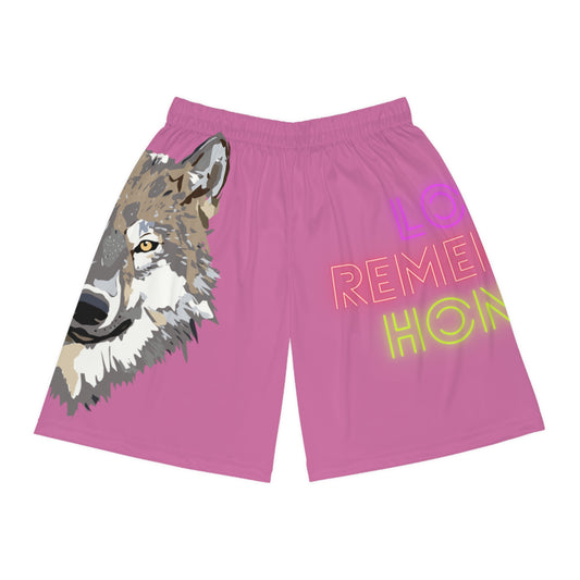 Basketball Shorts: Wolves Lite Pink