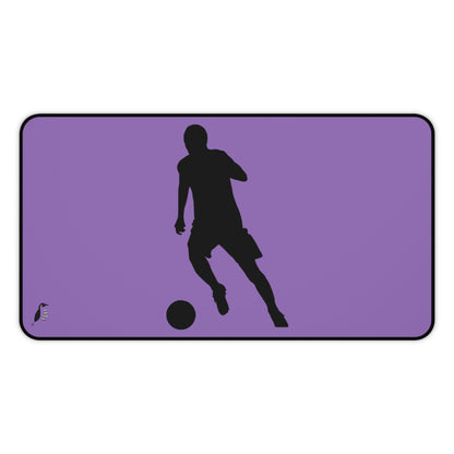 Desk Mat: Soccer Lite Purple