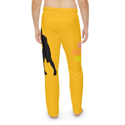 Men's Pajama Pants: Basketball Yellow