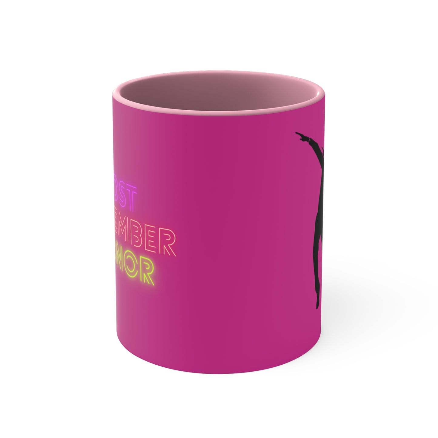 Accent Coffee Mug, 11oz: Dance Pink
