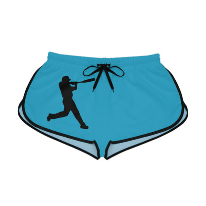 Women's Relaxed Shorts: Baseball Turquoise