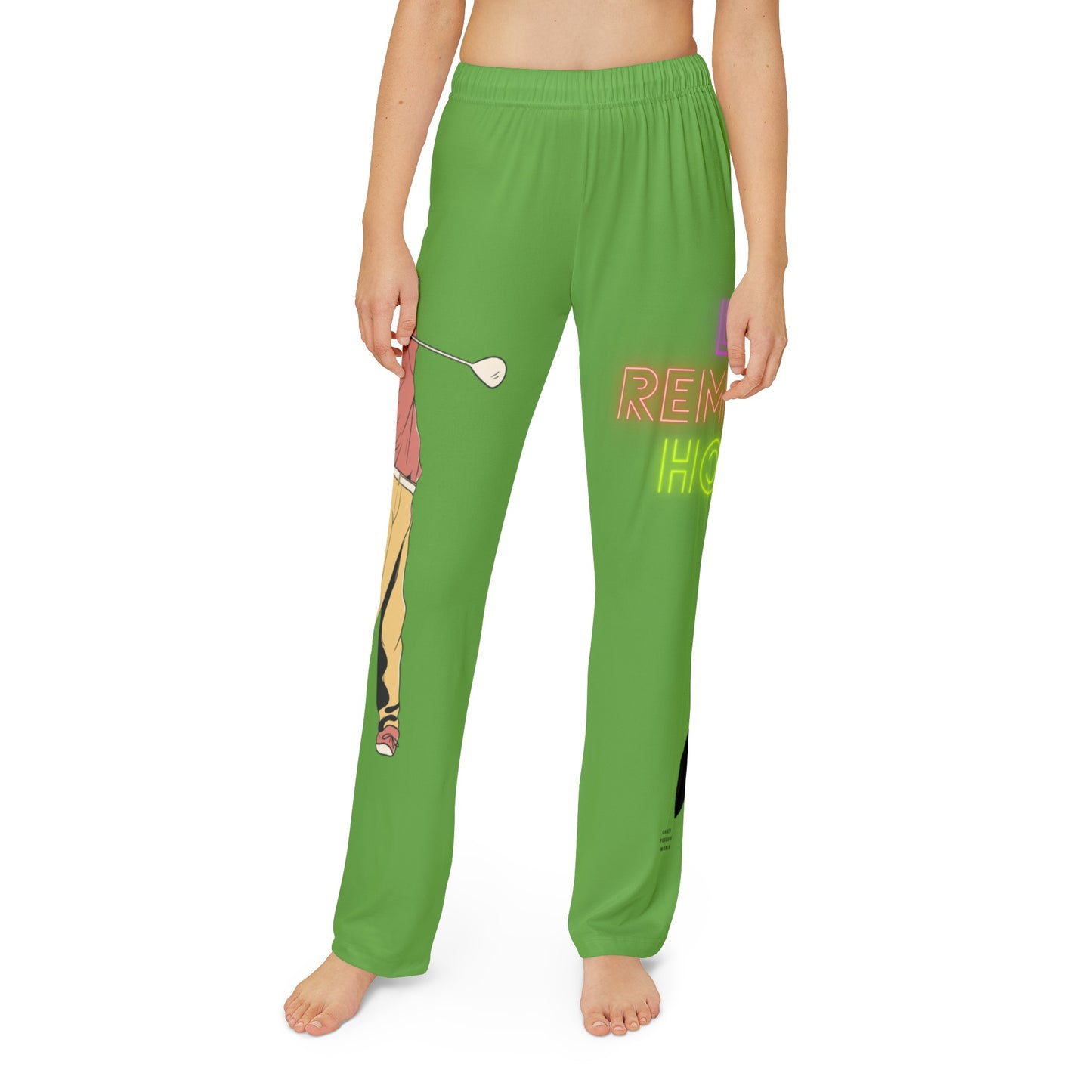 Kids Pajama Pants: Golf Green