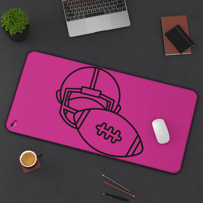 Desk Mat: Football Pink