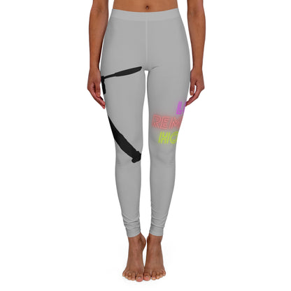 Women's Spandex Leggings: Baseball Lite Grey