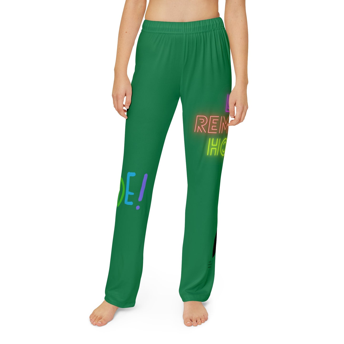 Kids Pajama Pants: LGBTQ Pride Dark Green