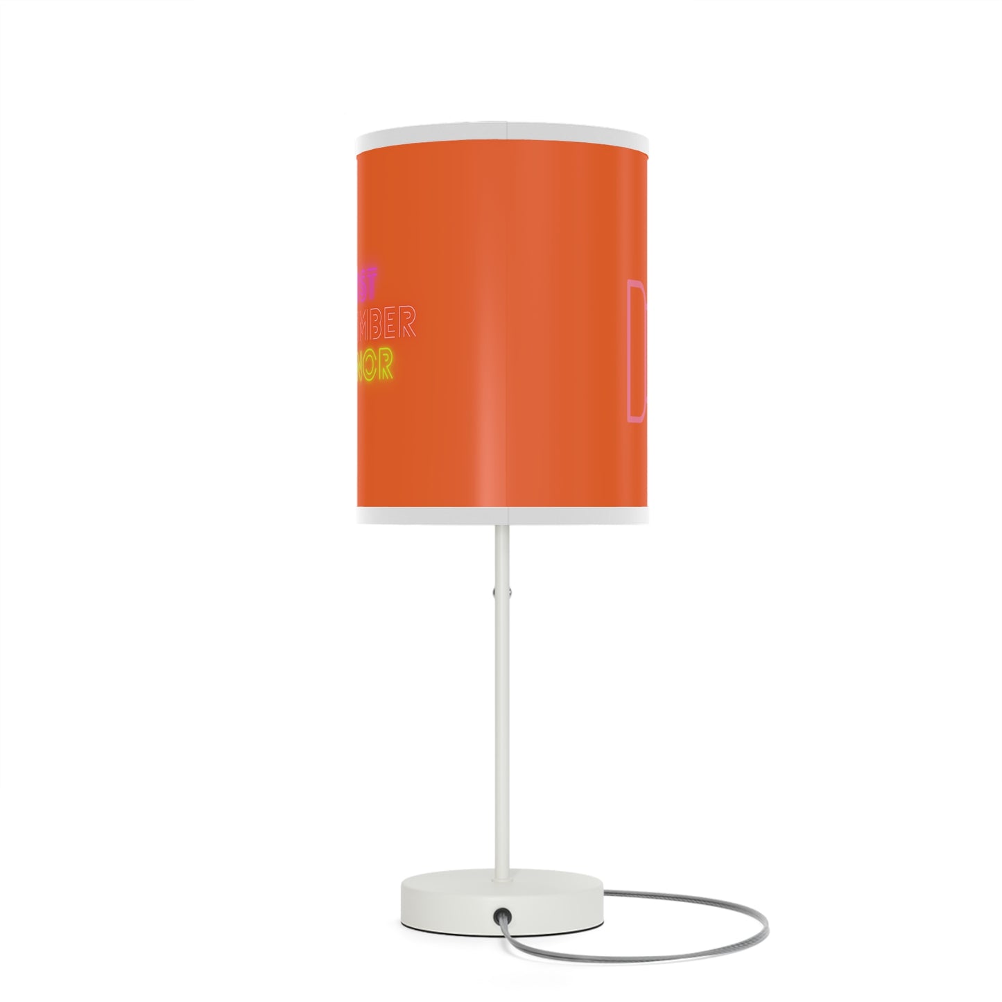 Lamp on a Stand, US|CA plug: Fight Cancer Orange