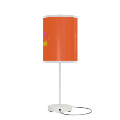 Lamp on a Stand, US|CA plug: Fight Cancer Orange