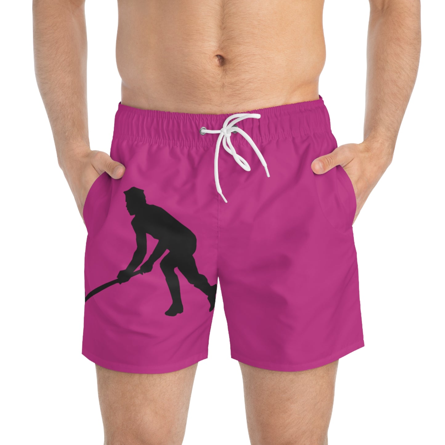 Swim Trunks: Hockey Pink