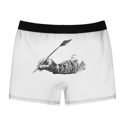 Men's Boxer Briefs: Writing White