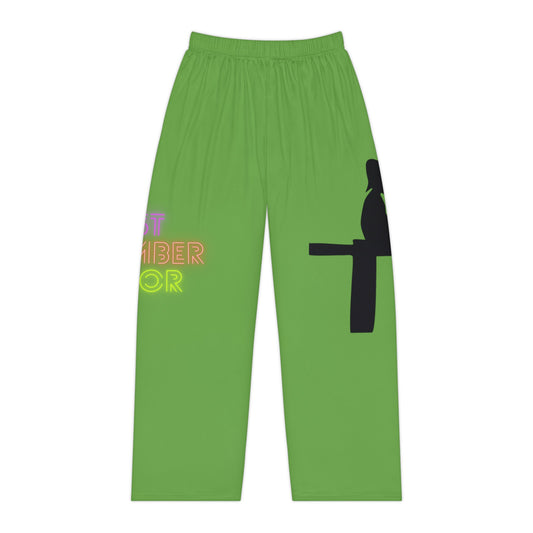 Women's Pajama Pants: Fishing Green