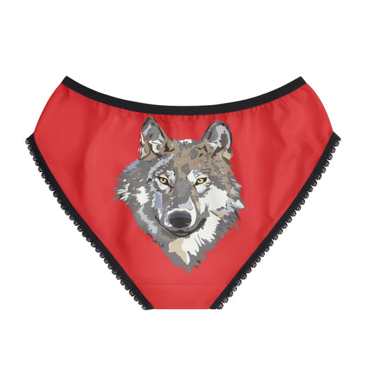 Women's Briefs: Wolves Red