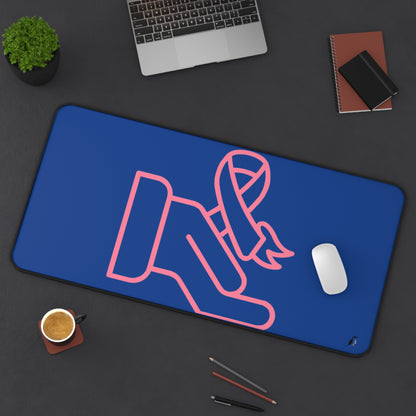 Desk Mat: Fight Cancer Dark Blue