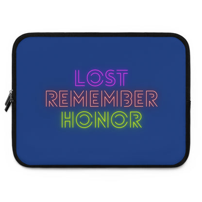 Laptop Sleeve: Lost Remember Honor Dark Blue