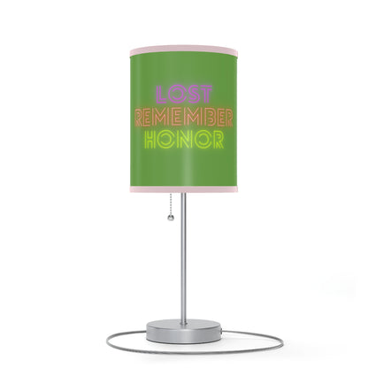 Lamp on a Stand, US|CA plug: Weightlifting Green