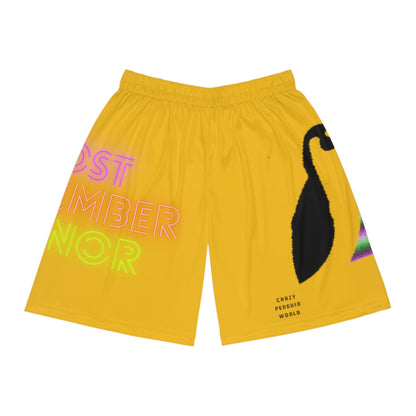 Basketball Shorts: Lost Remember Honor Yellow