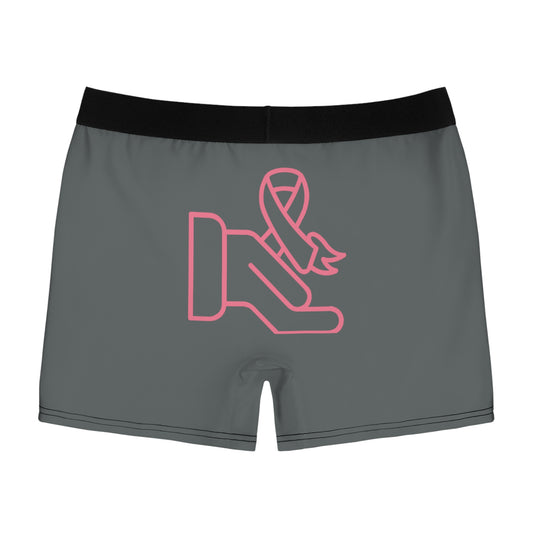 Men's Boxer Briefs: Fight Cancer Dark Grey