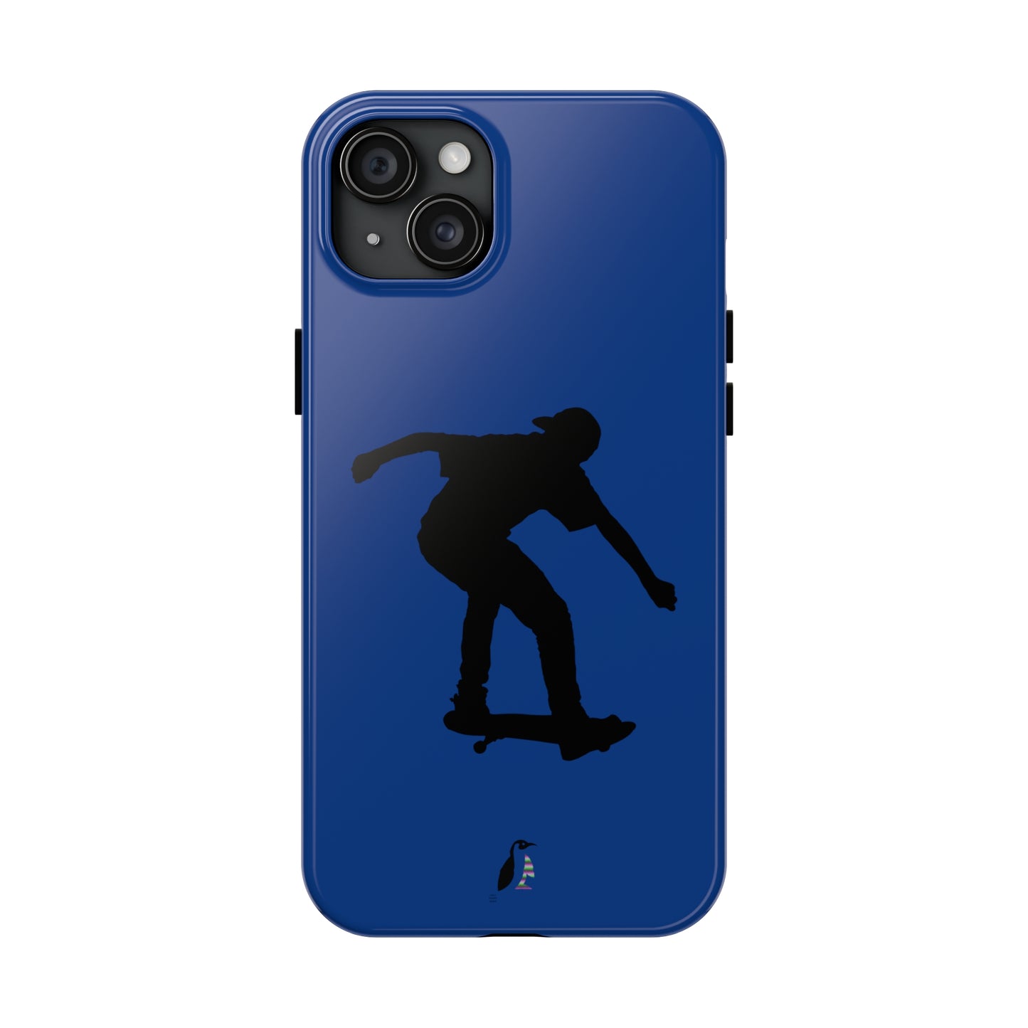 Tough Phone Cases (for iPhones): Skateboarding Dark Blue