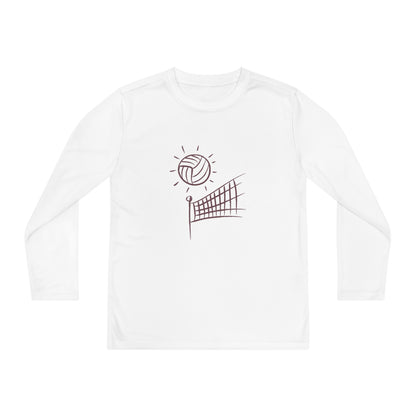 Youth Long Sleeve Competitor Tee: Volleyball