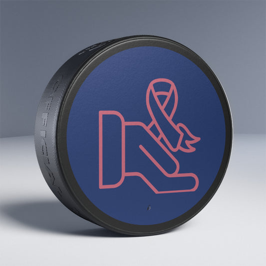 Hockey Puck: Fight Cancer Dark Blue