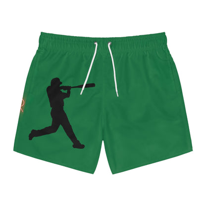 Swim Trunks: Baseball Dark Green