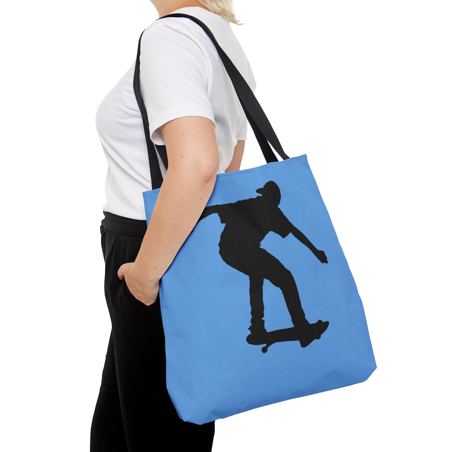 Tote Bag: Skateboarding Lite Blue