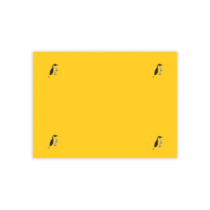 Post-it® Note Pads: Crazy Penguin World Logo Yellow