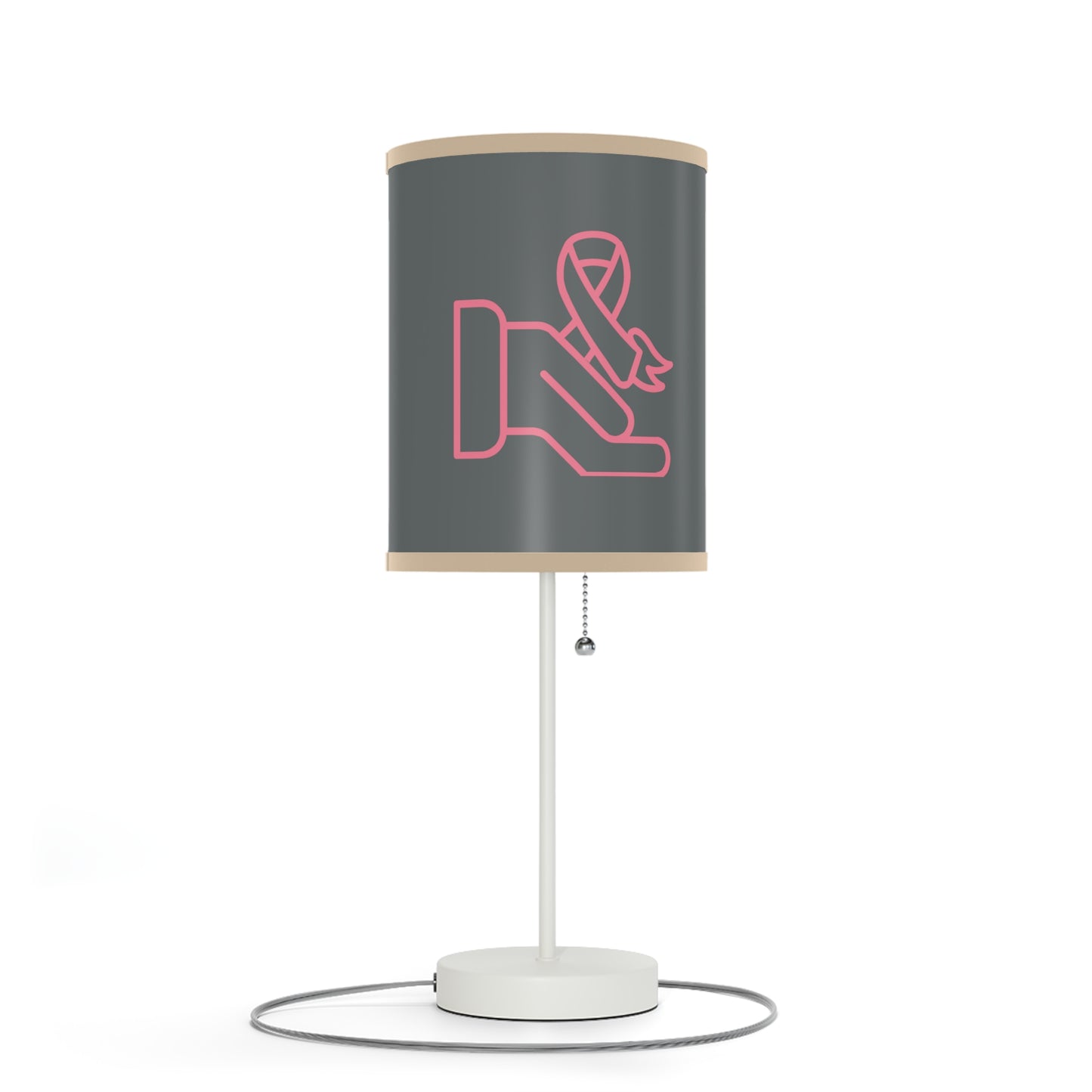 Lamp on a Stand, US|CA plug: Fight Cancer Dark Grey