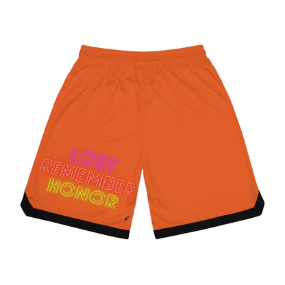 Basketball Rib Shorts: Weightlifting Orange